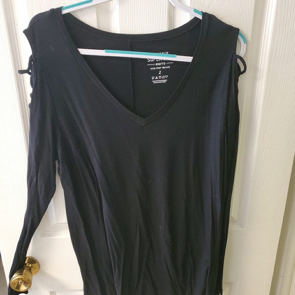 Torrid longsleeve shirt with caged shoulders